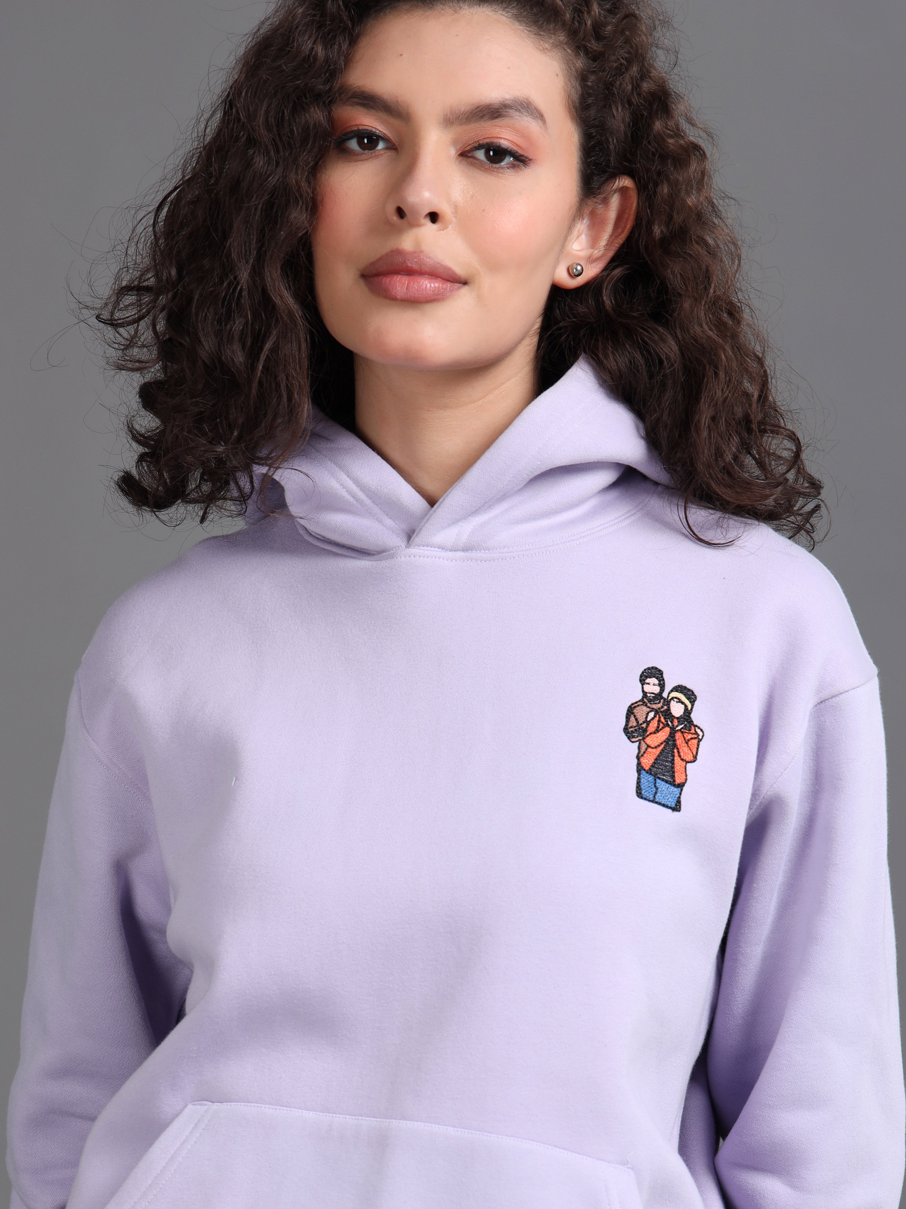 Custom Embroidered Hoodie for Couples