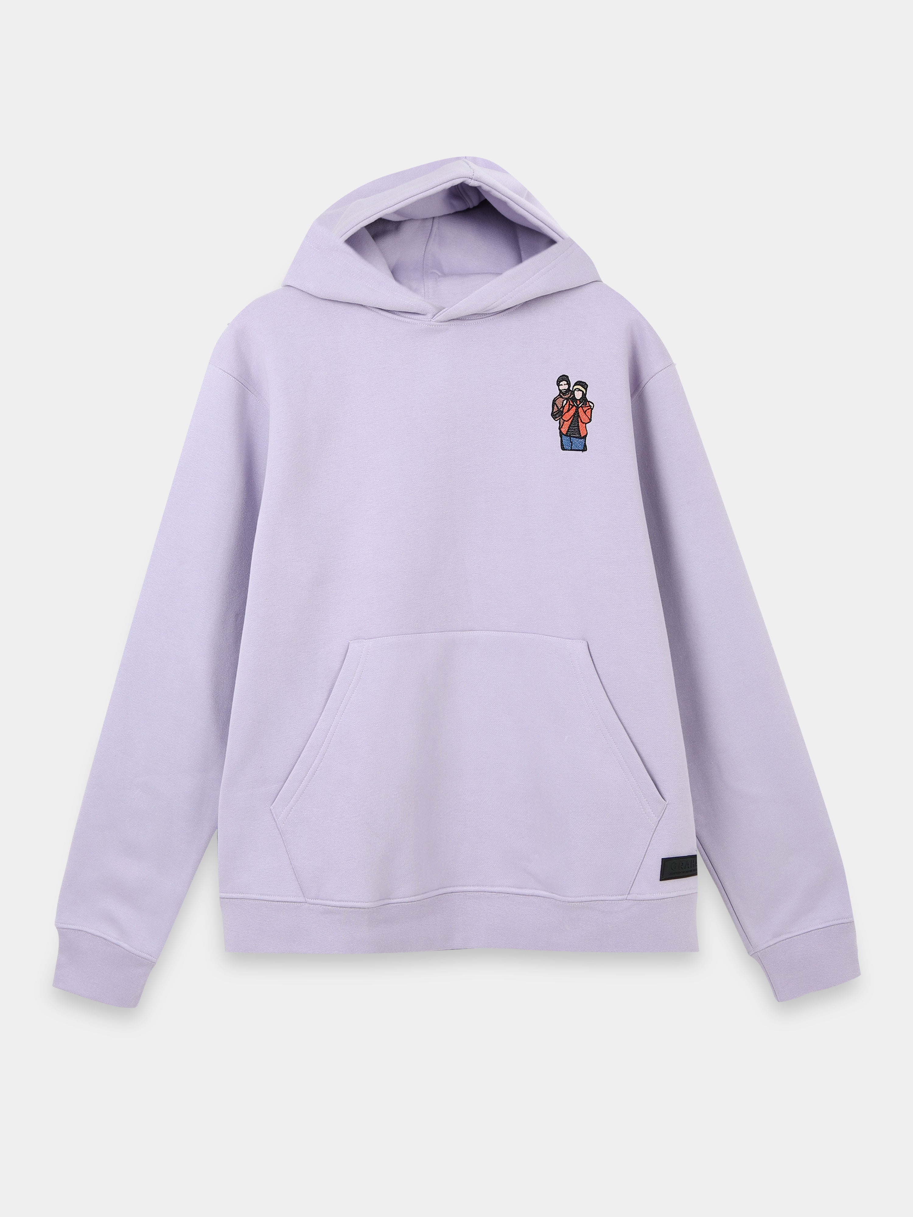 Custom Embroidered Hoodie for Couples