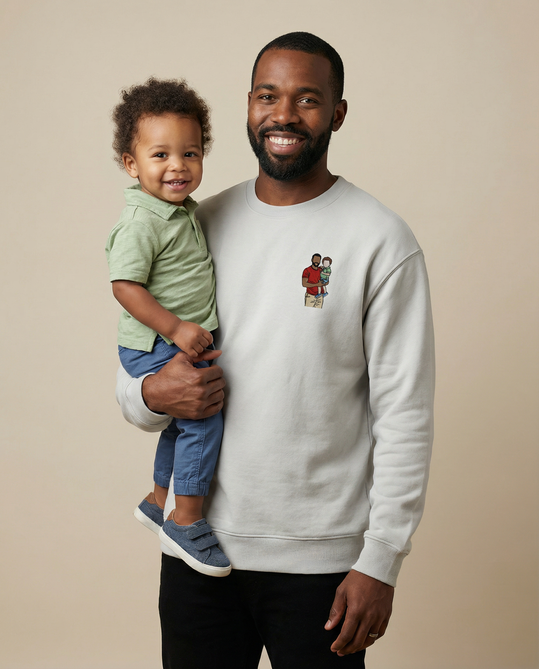 GRAHA Custom Family Photo Embroidered Sweatshirt & Hoodie
