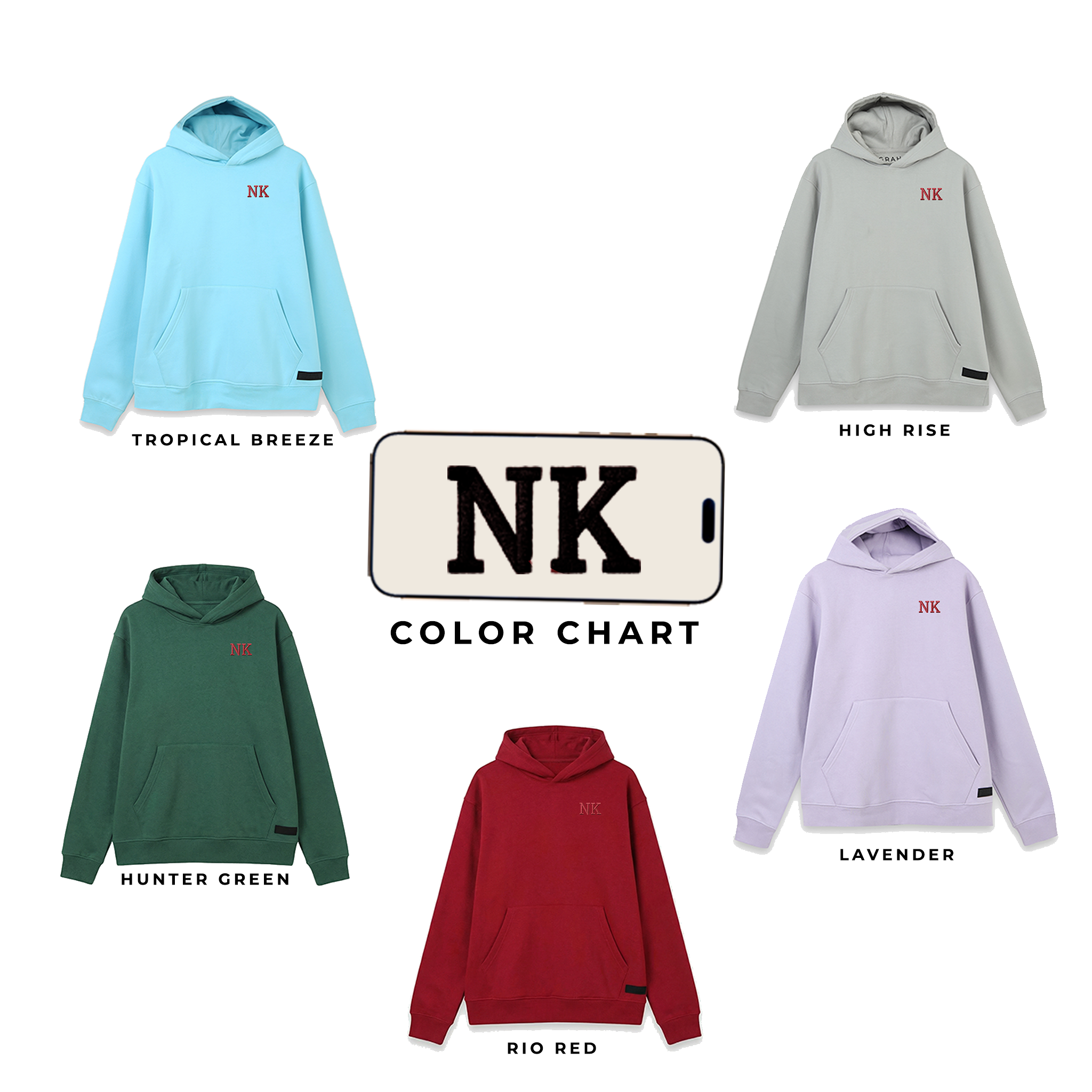 GRAHA Custom Embossed Embroidery Sweatshirt, Sweatpant & Hoodie